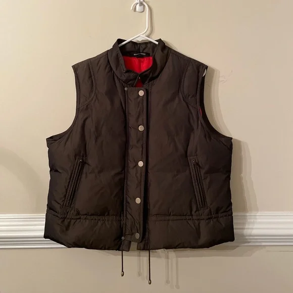 Ellen Tracy green puffer vest - Picture 1 of 4